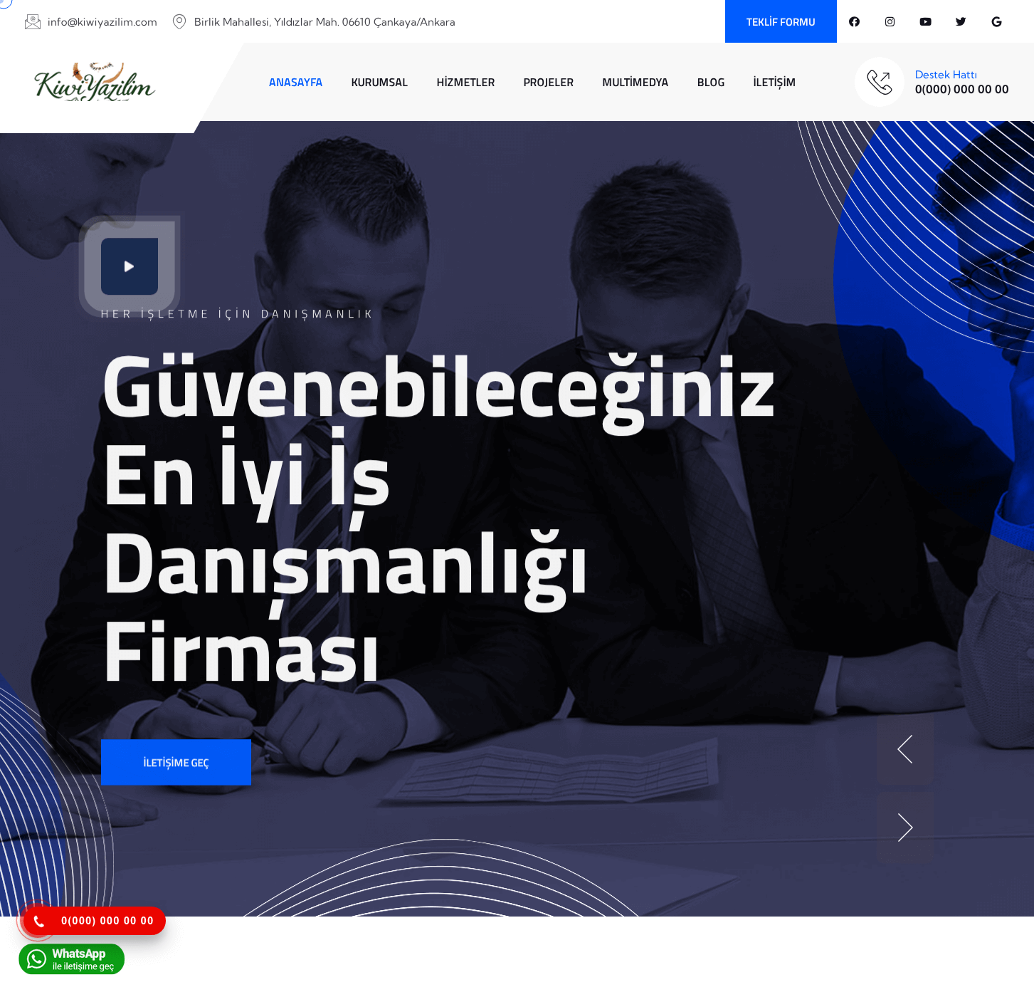 3. Kiwi Kurumsal Site Yazılımı